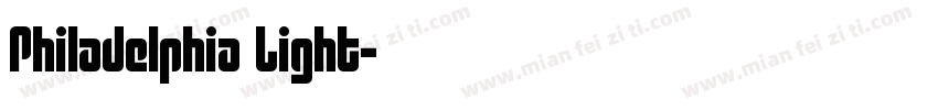 Philadelphia Light字体转换